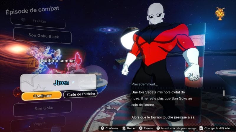 Débloquer toutes les routes de Jiren | Guide Dragon Ball Sparking Zero