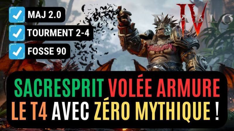 Le Build Du Sacresprit Volée De Plumes Armure Endgame Débarque Tranquille en T4 Sans Mythique !