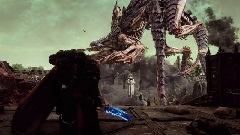 Warhammer 40,000: Space Marine 2 dévoile son nouvel ennemi Tyranide Enemy, le Bio-Titan Hiérophante