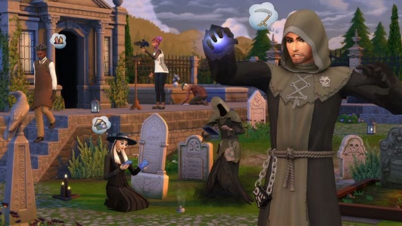 GEEKNPLAY - Les Sims 4 - La bande-annonce du pack d'extension 'À la vie, à la mort' dévoile des mystères effrayants pour Halloween