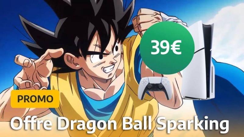 Dragon Ball Sparking sur PS5 à 39€ : c'est l'offre spéciale de ce marchand pour l'achat d'une console neuve !