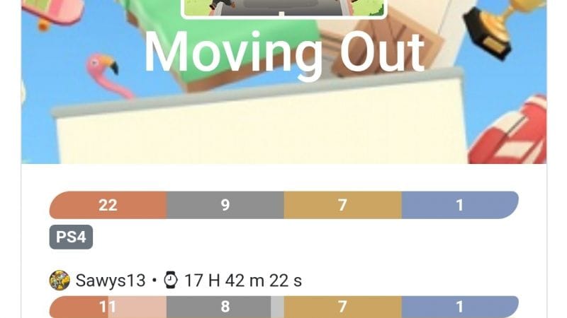 Platine 280 - Moving Out ps4 en 18h