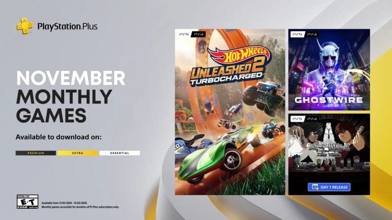 Les jeux PS Plus du mois de novembre sont révélés, avec une sortie surprise le premier jour.