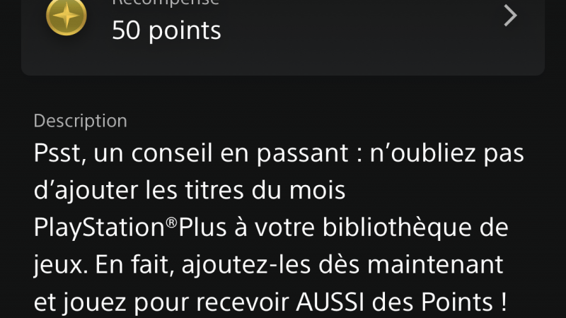 50 points dans la poche