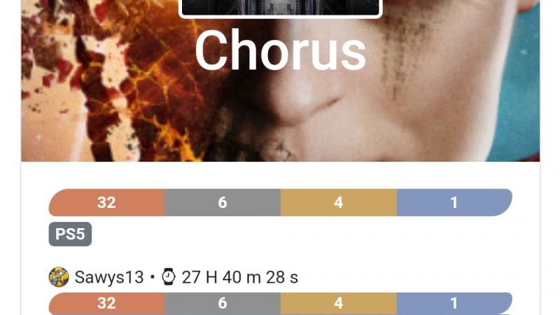 Platine 285 - Chorus Ps5 en  27h