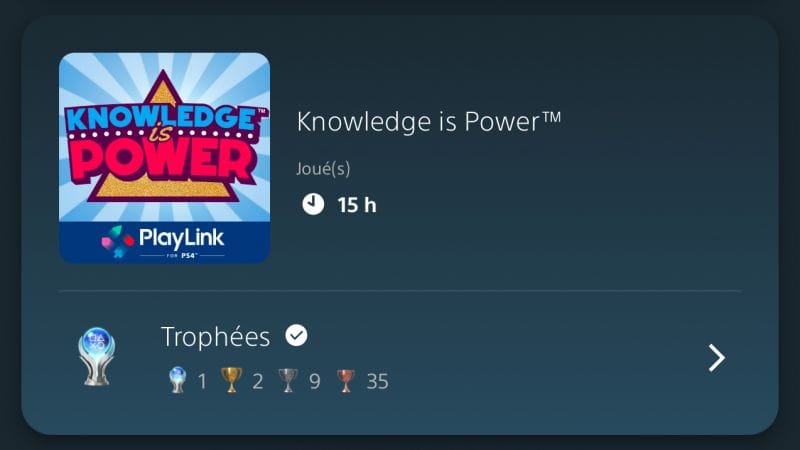 Platine 33 - Knowledge is power en 15h