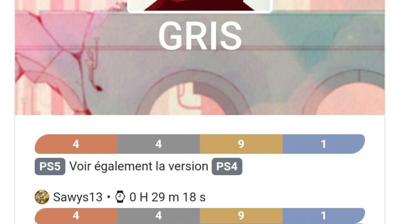 Platine 293 - Gris ps5 en 6h