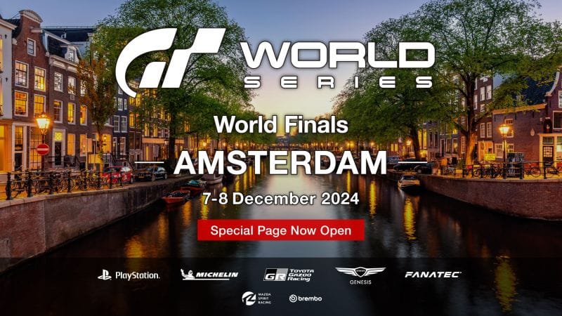 La page dédiée aux finales mondiales des Gran Turismo World Series 2024 - Amsterdam est accessible ! Les grandes finales des séries arrivent ! - World Series - gran-turismo.com