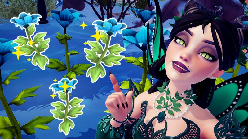 Lys de la passion bleu Disney Dreamlight Valley : Où collecter cette fleur ?