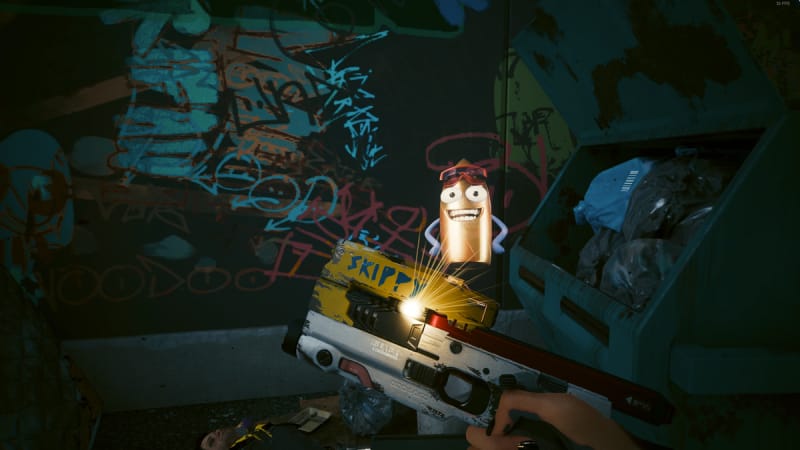 Skippy Cyberpunk 2077 : quel mode choisir sur ce pistolet et faut-il le rendre à Regina Jones ?