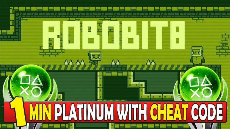 Easy 1 Minute Platinum With Cheat Code - Robobit8 Platinum Walkthrough