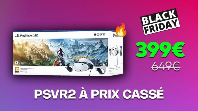 Le PSVR2 + Horizon Call of the Mountain à moins de 400€, la meilleure offre Black Friday pour le casque de PlayStation