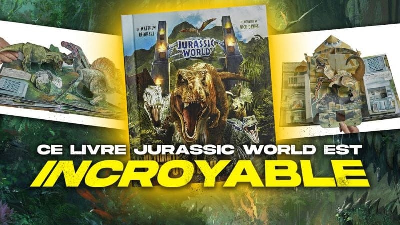 Ce "LIVRE" JURASSIC WORLD est fait pour les FANS de JURASSIC PARK 🤩