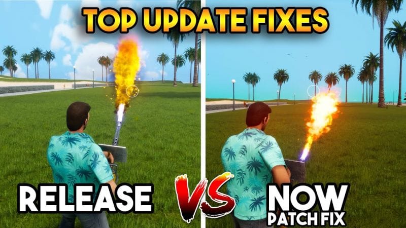TOP FIXES AFTER UPDATE : GTA VICE CITY DEFINITIVE EDITION UPDATED FIXES