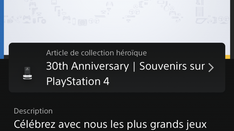 30 years celebrate Part 4 pour PS 4