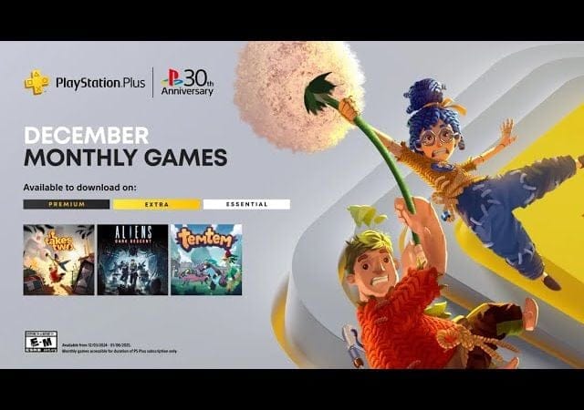 PS Plus Games for December 2024 Available Now (PS+)