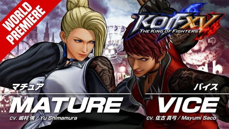 The King of Fighters XV ajoutera Mature et Vice à son casting la semaine prochaine, avec une édition complète au passage