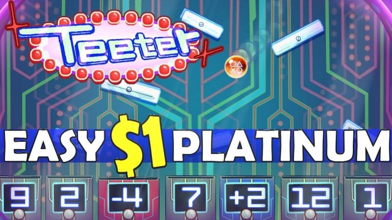 New Easy $0.99 Platinum Game - Teeter Quick Trophy Guide