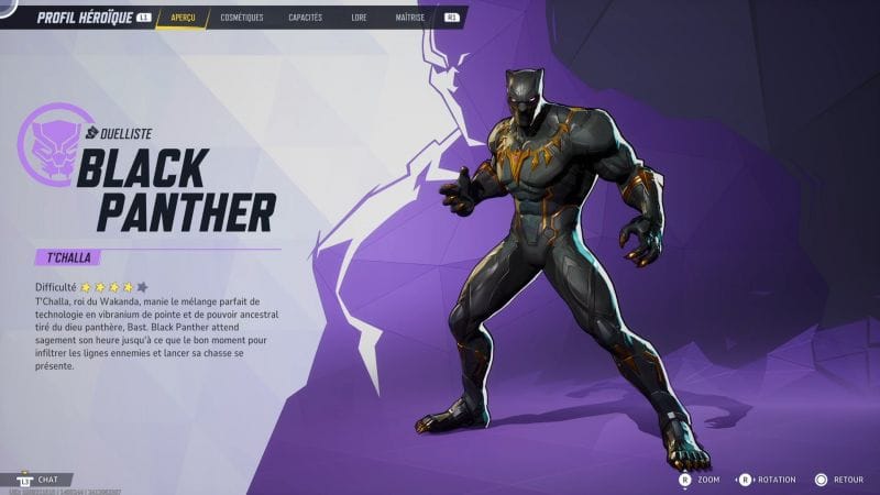 Black Panther : Capacités, stats, costumes | Guide Marvel Rivals