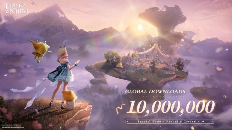 Infinity Nikki atteint 10 millions de téléchargements en quatre jours
