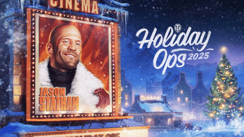 GEEKNPLAY - World of Tanks - L'événement Holiday Ops 2025 avec Jason Statham ouvre ses portes