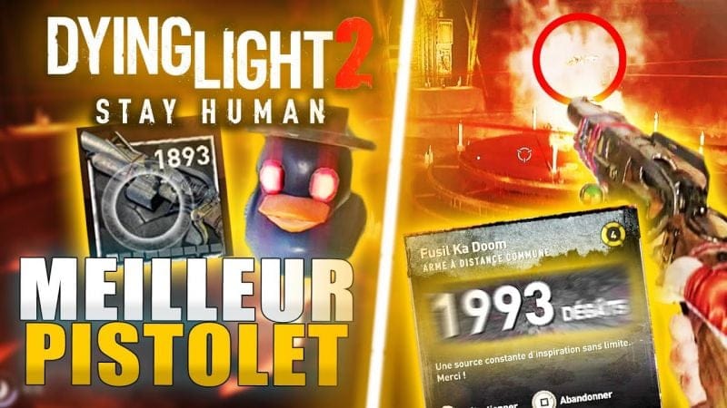 Le MEILLEUR PISTOLET de DYING LIGHT 2 ! +1900 DÉGATS ! MUNITIONS INFINES (Plus GROS Secret du jeu !)