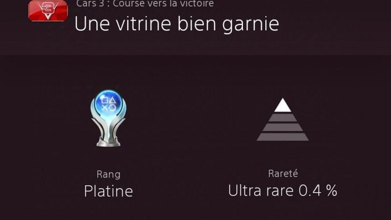 Un trophée platine pas si simple à avoir mais je l'ai eu 😄