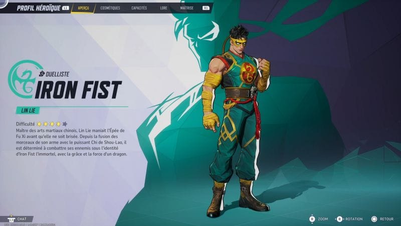 Iron Fist : Capacités, stats, costumes | Guide Marvel Rivals