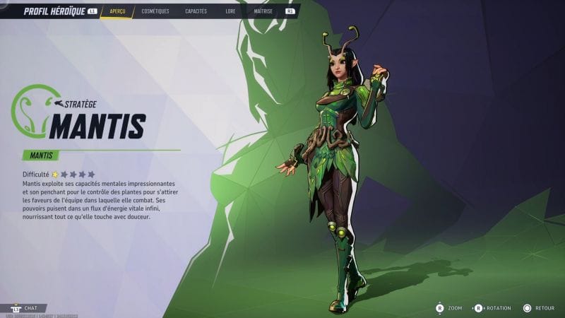 Mantis : Capacités, stats, costumes | Guide Marvel Rivals