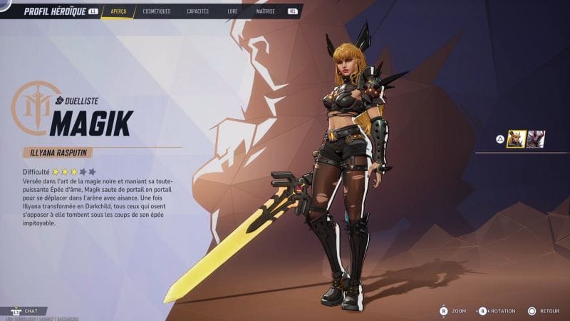 Magik : Capacités, stats, costumes | Guide Marvel Rivals