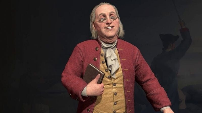 Civilization VII : Benjamin Franklin a enfin droit à sa présentation en vidéo