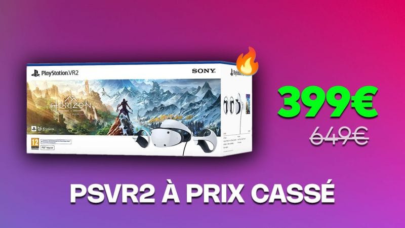 Le pack PlayStation VR 2 avec Horizon Call of the Mountain bradé à son prix le plus bas, une offre à ne pas manquer
