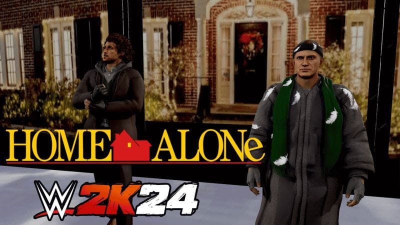 Home Alone - Kevin & Buzz vs Harry & Marv (WWE 2k24)