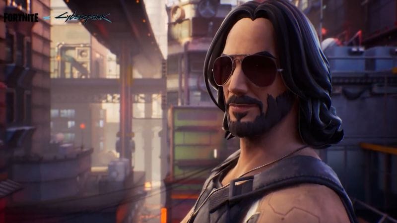 Après Mariah Carey, c'est au tour de Keanu Reeves d'intégrer Fortnite via une collaboration avec Cyberpunk 2077