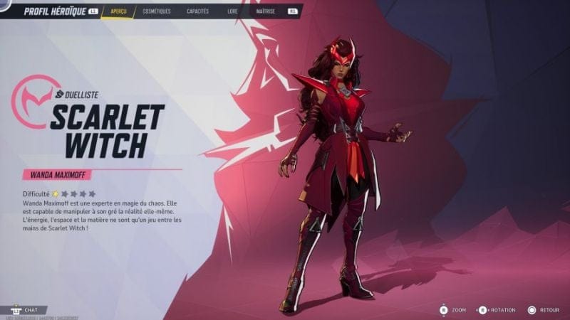 Scarlet Witch : Capacités, stats, costumes | Guide Marvel Rivals