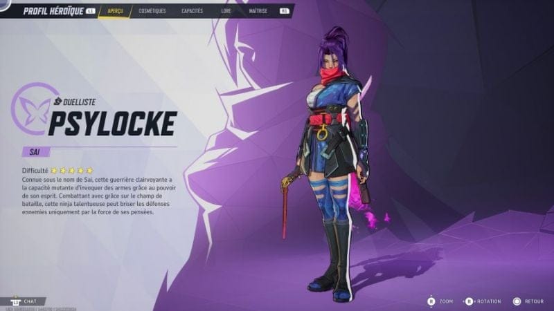 Psylocke : Capacités, stats, costumes | Guide Marvel Rivals