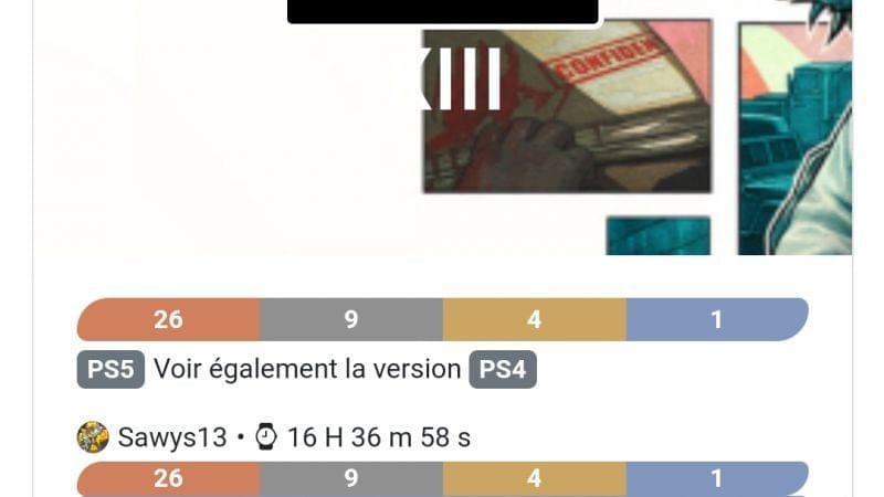 Platine 300 - XIII ps5 en 16h
