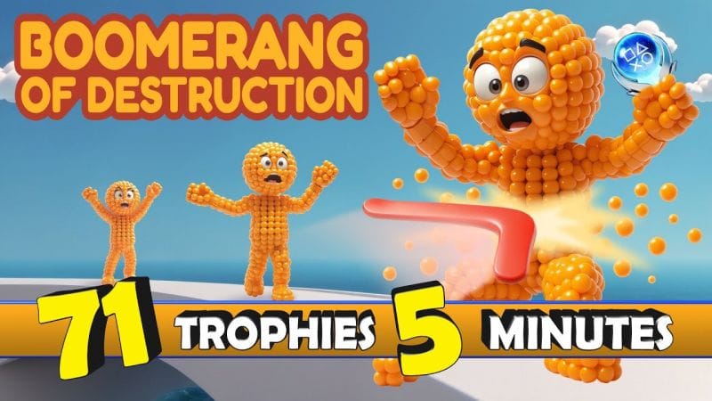 Easy & Quick Platinum With 71 Trophies - Boomerang of Destruction Quick Trophy Guide