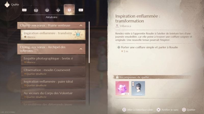 Quelle coiffure pour Inspiration enflammée : transformation | Guide Infinity Nikki