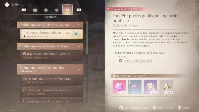 Enquête photographique : mauvaise bouteille | Guide Infinity Nikki