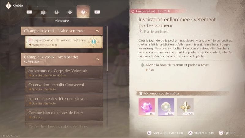 Quelle tenue pour Inspiration enflammée : vêtement porte-bonheur | Guide Infinity Nikki