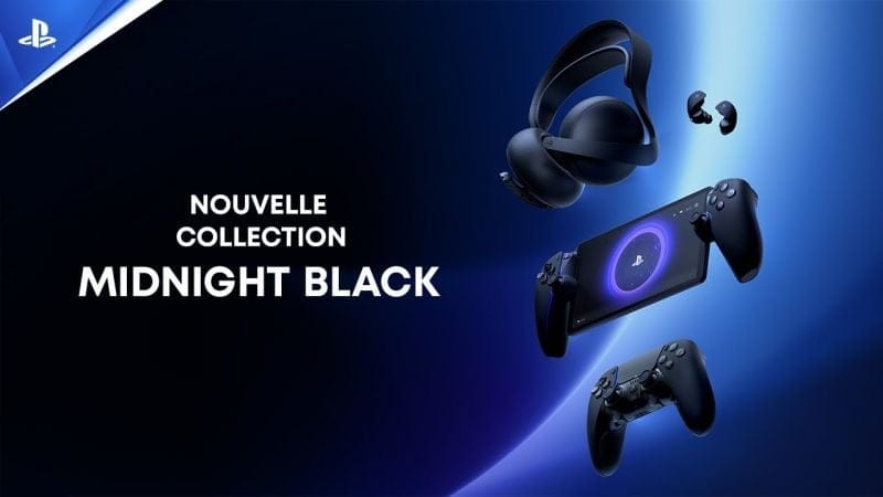 PlayStation passe un coup de peinture sur ses accessoires PS5 avec le coloris Midnight Black