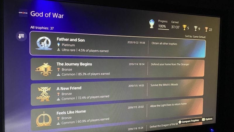 Platine #1 : God of War