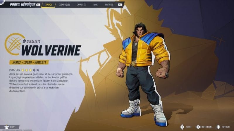 Wolverine : Capacités, stats, costumes | Guide Marvel Rivals