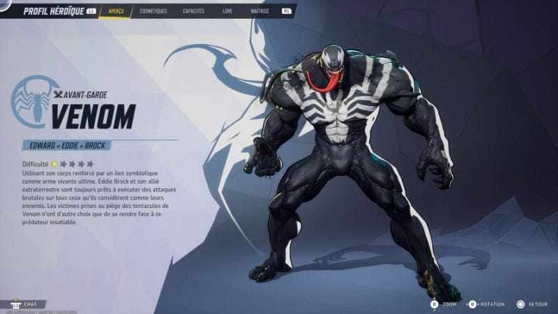 Venom : Capacités, stats, costumes | Guide Marvel Rivals