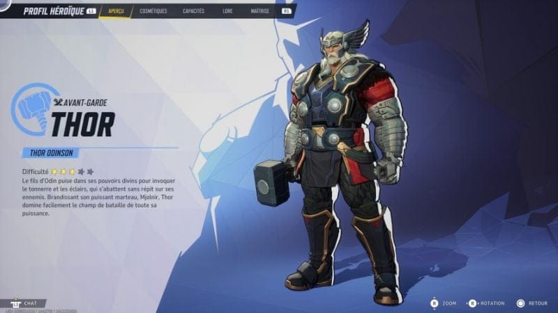 Thor : Capacités, stats, costumes | Guide Marvel Rivals