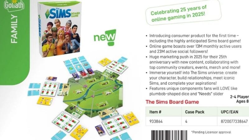 Les Sims arrivent en jeu de plateau (et ce n'est pas une blague)