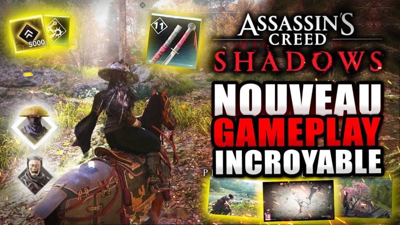 Nouveau Gameplay d'EXPLORATION d'Assassin's Creed Shadows ! Saisons, Collectibles, Carte, ..