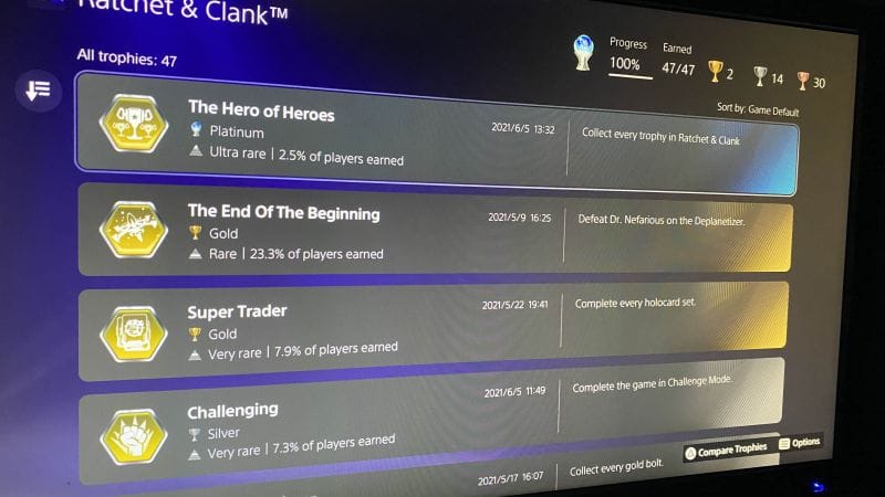 Platine #3 : Ratchet & Clank (PS4)