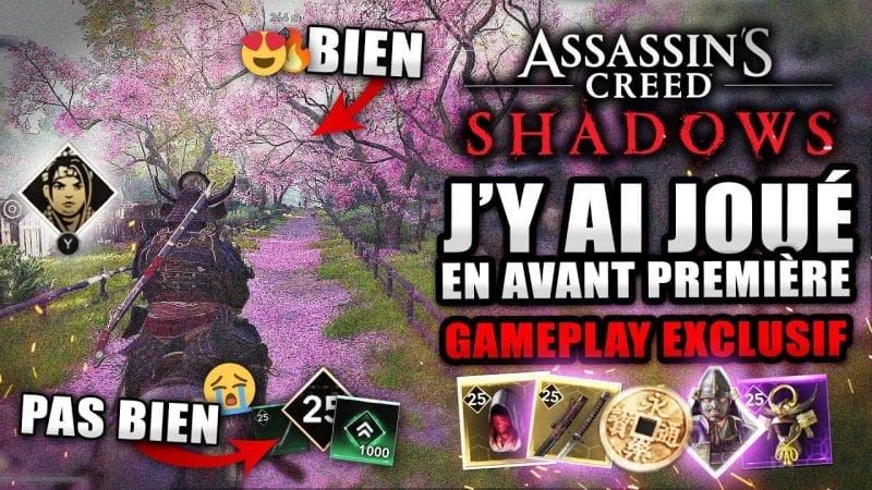 J'ai Joué à ASSASSIN'S CREED SHADOWS en AVANT PREMIÈRE 🔥Premier Avis !! (40 MINUTES DE GAMEPLAY)